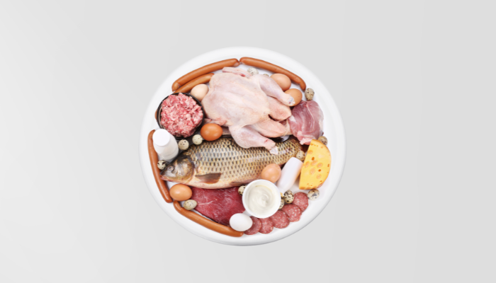 Egg and meat